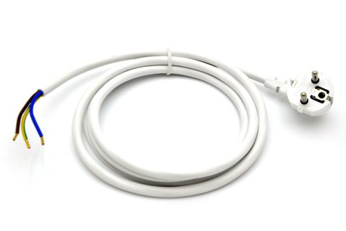 AANSLUITSNOER 2 MTR 3 X 1.5 MM WIT MET RANDAARDE