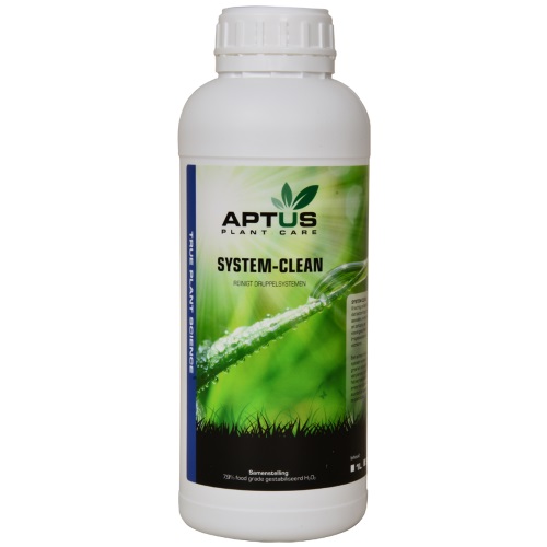 Fles Aptus System Clean – irrigatiereiniger en biofilmverwijderaar voor druppel- en hydrosystemen