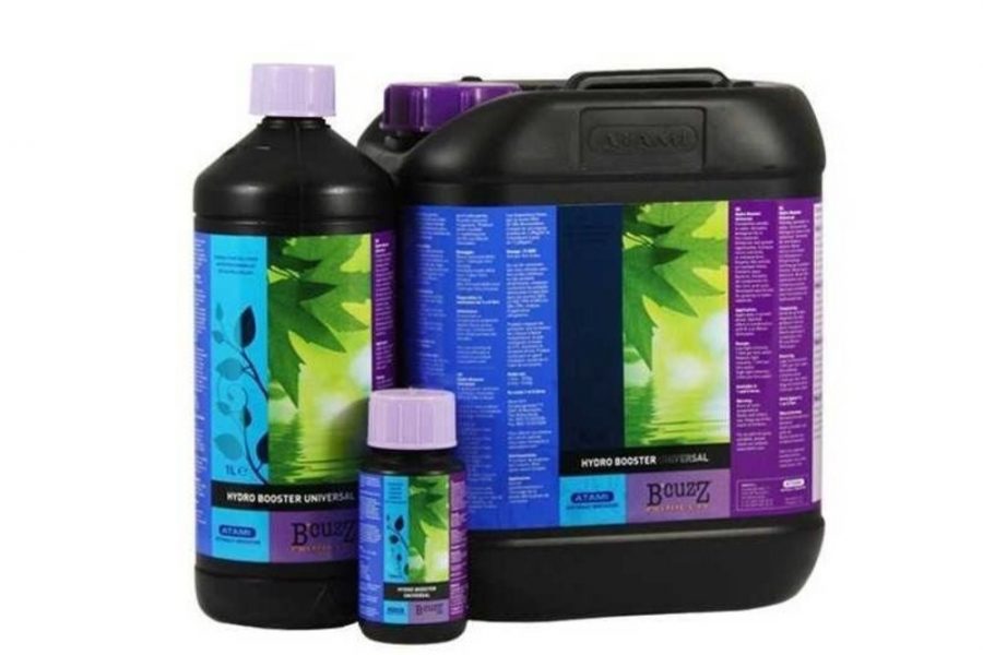 Fles Atami B’cuzz Hydro Booster Universal – krachtige wortelstimulator voor hydrocultuur, bevordert gezonde wortelgroei en plantweerstand