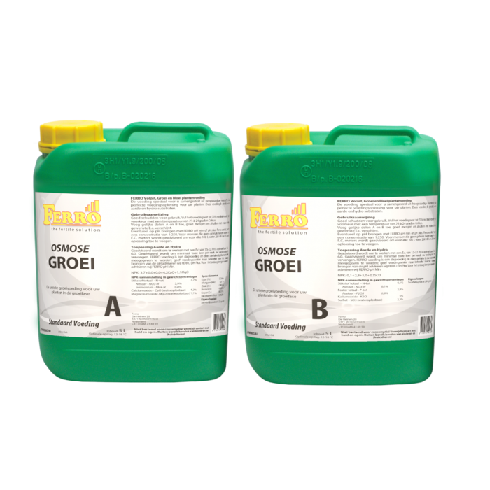 Ferro Osmose A&B Groei 5 Liter