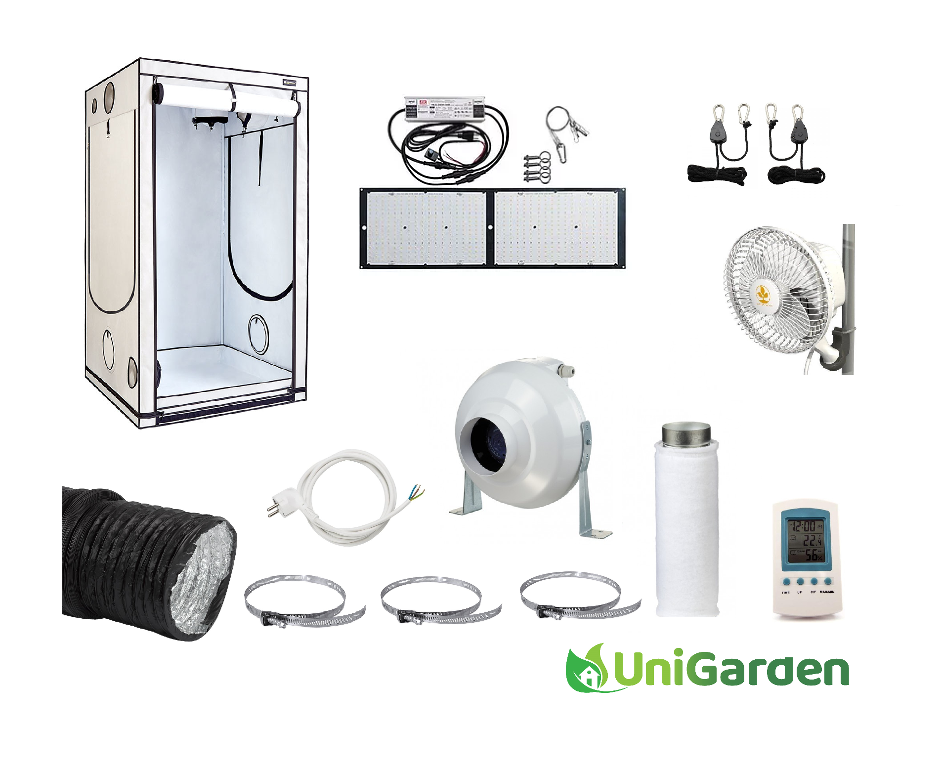 Complete Kweektent HomeBox Ambient 80x80 DLG Led 240W