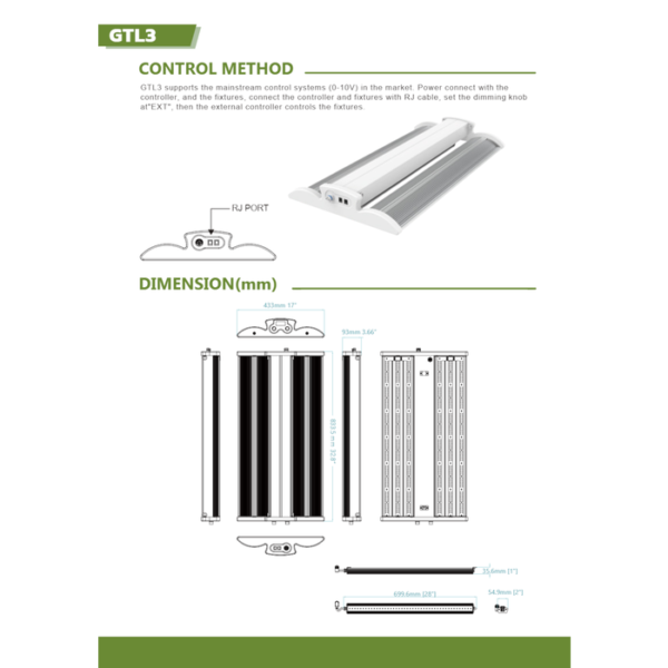 Lux Spectra Pro 480W armature + UV+ IR Led Balk - Afbeelding 3
