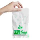 CO2 Boost plastic zak maat M/XL voor natuurlijke CO₂-verrijking in binnenruimtes, ophangbaar en onderhoudsvrij.