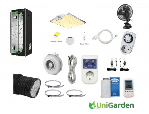 Complete Kweektent Dark Box 100x100x200cm vipar LED 150w