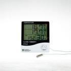 Thermo-Hygrometer met externe sensor – digitale klimaatmeter met sonde voor temperatuur- en vochtmeting in kweekruimtes