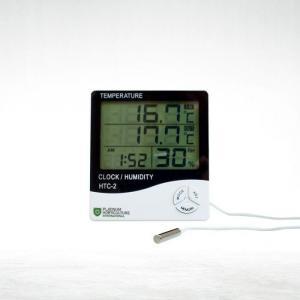 Thermo-Hygrometer met externe sensor – digitale klimaatmeter met sonde voor temperatuur- en vochtmeting in kweekruimtes