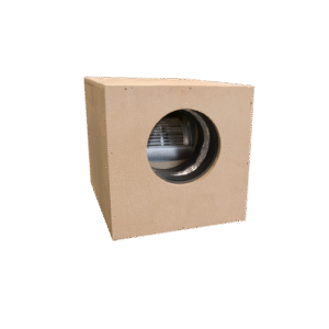 MDF Softbox Torin 1000 m³ – geluidsarme afzuigbox van hout met ventilator voor kweekruimteventilatie