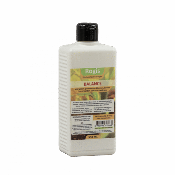 Fles Rogis Balance 500ml – biologisch plantenversterkend middel voor weerstand en gezonde groei in tuin en kas