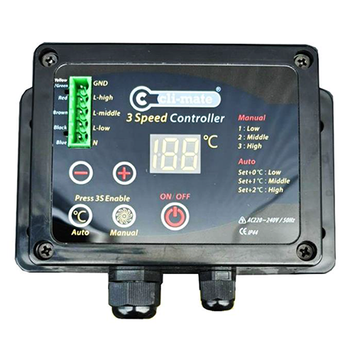 Airfan Hybride 3-speed controller digital