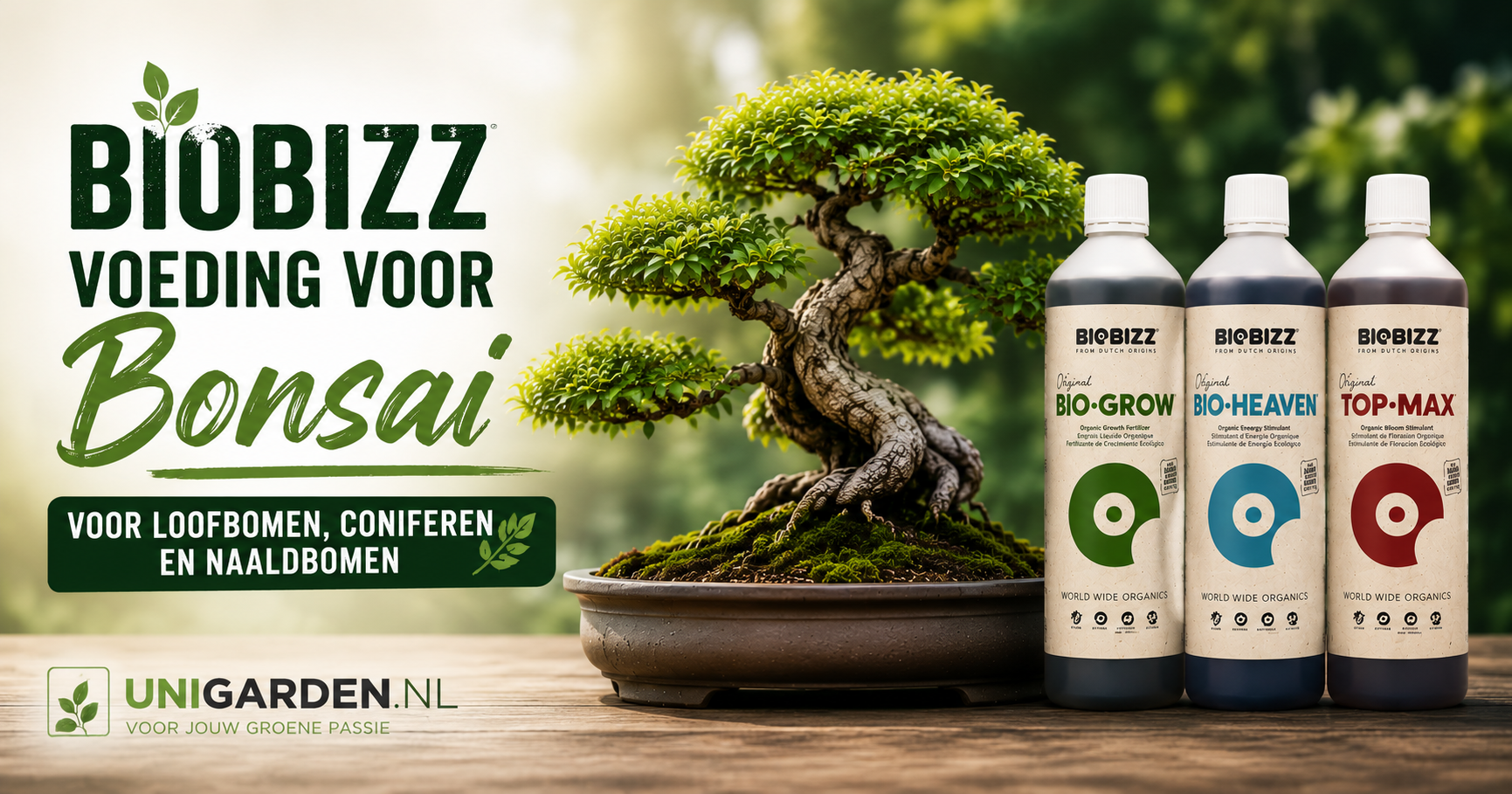 Biobizz palnten voeding voor Bonsai